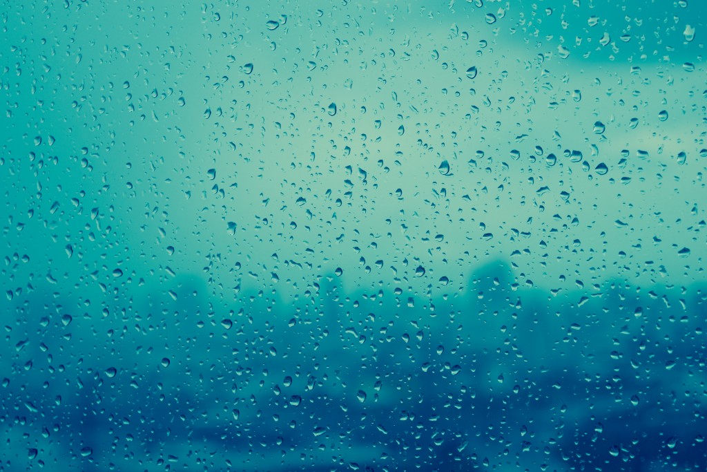 water droplets on the window